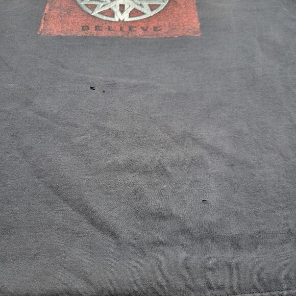 Y2K Vintage Disturbed Thrashed Band T-Shirt - Tennessee River Tag, 19x23 - Picture 3 of 8